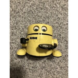 Vintage Robie The Banker Robot Bank by Radio Shack-Yellow/Black- NOT WORKING